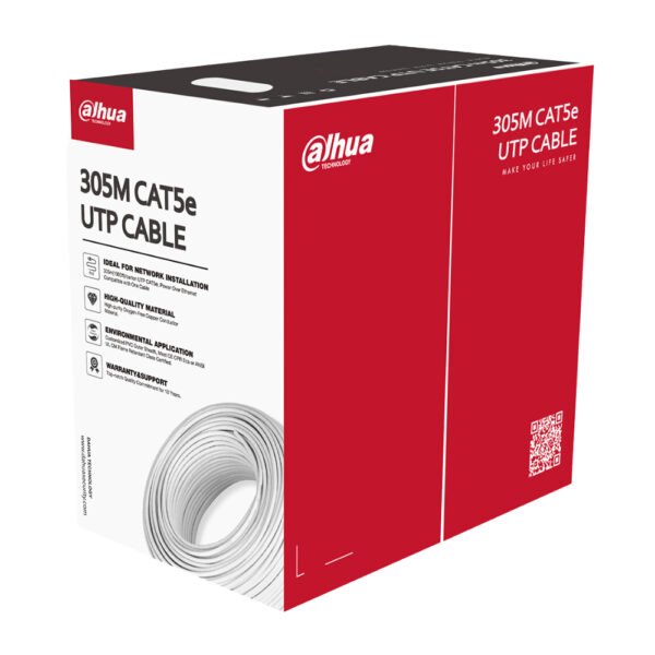 Dahua PFM920I-5EUN 305m UTP CAT5E Cable (White)