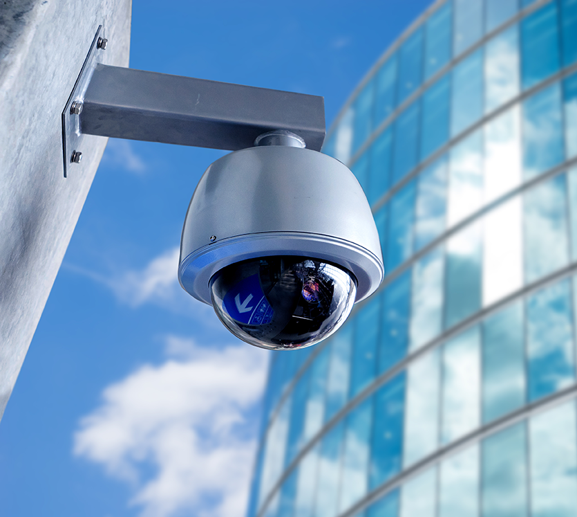 A CCTV camera .