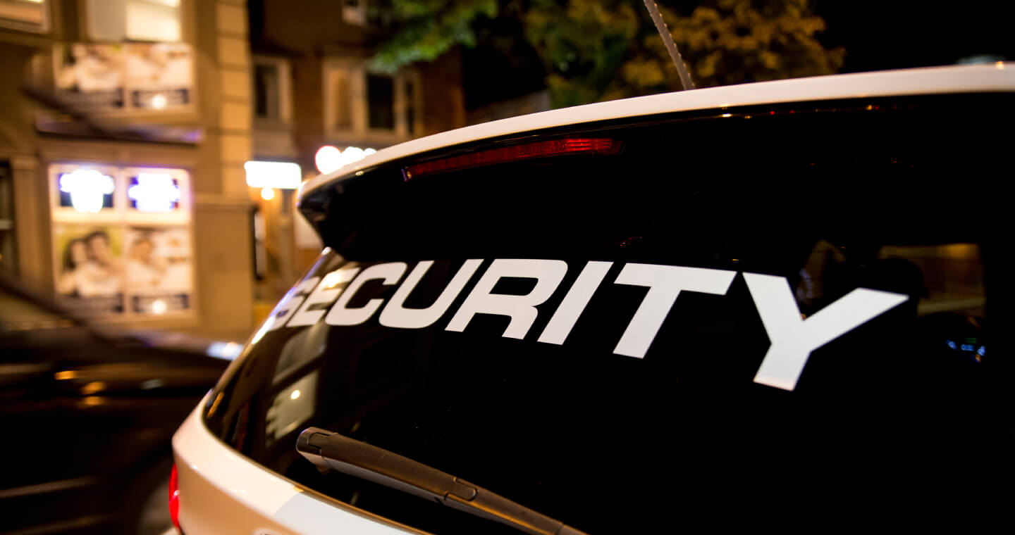 A security car .